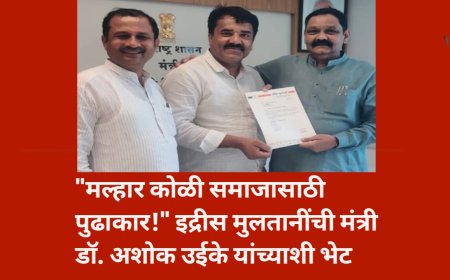 "मल्हार कोळी समाजासाठी पुढाकार!"  इद्रीस मुलतानींची मंत्री डॉ. अशोक उईके यांच्याशी भेट