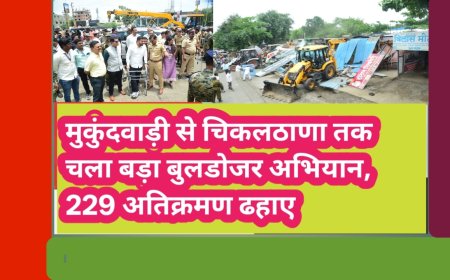 मुकुंदवाड़ी से चिकलठाणा तक चला बड़ा बुलडोजर अभियान, 229 अतिक्रमण ढहाए
