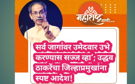 सर्व जागांवर उमेदवार उभे करण्यास सज्ज व्हा’; उद्धव ठाकरेंचा जिल्हाप्रमुखांना स्पष्ट आदेश!