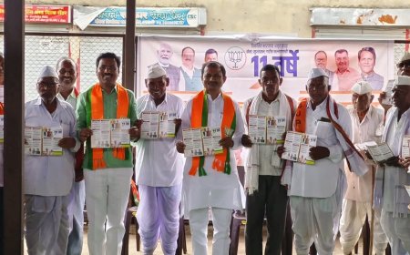 सेवा, सुशासन आणि गरीब कल्याणासाठी कटिबद्ध! आसाडी येथे भाजप भवन मंडळाची चौकसभा उत्साहात पार