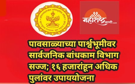 पावसाळ्याच्या पार्श्वभूमीवर सार्वजनिक बांधकाम विभाग सज्ज; १६ हजारांहून अधिक पुलांवर उपाययोजना
