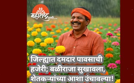 जिल्ह्यात दमदार पावसाची हजेरी; बळीराजा सुखावला, शेतकऱ्यांच्या आशा उंचावल्या!