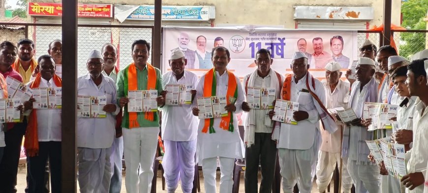 सेवा, सुशासन आणि गरीब कल्याणासाठी कटिबद्ध! आसाडी येथे भाजप भवन मंडळाची चौकसभा उत्साहात पार