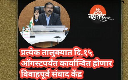 प्रत्येक तालुक्यात दि.१५ऑगस्टपर्यंत कार्यान्वित होणार विवाहपूर्व संवाद केंद्र