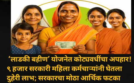 ‘लाडकी बहीण’ योजनेत कोट्यवधींचा अपहार! ९ हजार सरकारी महिला कर्मचाऱ्यांनी घेतला दुहेरी लाभ; सरकारचा मोठा आर्थिक फटका