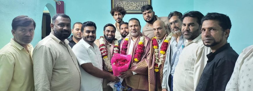 अनिस पटेल यांचा सत्कार; जिल्हा काँग्रेस अल्पसंख्याक विभागाच्या अध्यक्षपदी निवडीबद्दल गौरव