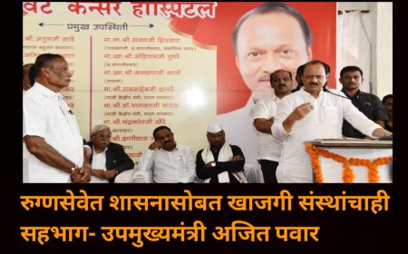 रुग्णसेवेत शासनासोबत खाजगी संस्थांचाही सहभाग- उपमुख्यमंत्री अजित पवार