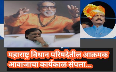 ✒️ महाराष्ट्र विधान परिषदेतील आक्रमक आवाजाचा कार्यकाळ संपला...