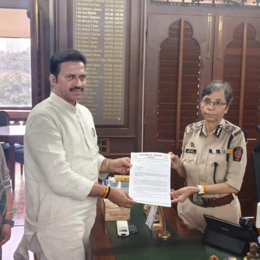 मीडियावरील खोट्या केसेस विरोधात राष्ट्रवादी काँग्रेस (शरद पवार गट)चे पोलिस महासंचालकांना निवेदन