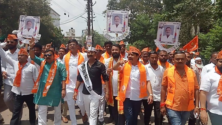 भ्रष्ट मंत्र्यांचा गेम संपवा — शिवसेनेचा जळगावमध्ये जनआक्रोश मोर्चा