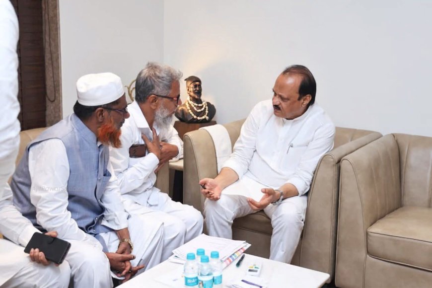 पक्षप्रवेशानंतर ‘साहेबखा पठाण’ थेट अजीत पवारांच्या भेटीला; मनपा- जिल्हा परिषद निवडणुकीवर चर्चा