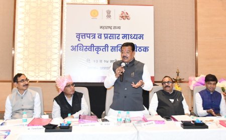 "समाजाच्या शेवटच्या घटकाच्या विकासासाठी प्रसारमाध्यमांची साथ आवश्यक - सामाजिक न्यायमंत्री संजय शिरसाट"