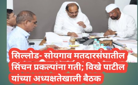सिल्लोड- सोयगाव मतदारसंघातील सिंचन प्रकल्पांना गती; विखे पाटील यांच्या अध्यक्षतेखाली बैठक