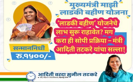 ‘लाडकी बहीण’ योजनेचे लाभ सुरू राहावेत? मग करा ही सोपी प्रक्रिया – मंत्री आदिती तटकरे यांचा सल्ला!
