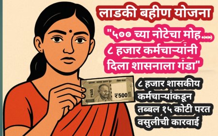 ‘लाडकी बहीण’ घोटाळा उघड! ८ हजार शासकीय कर्मचारी लाभार्थी ठरले; तब्बल १५ कोटी परत वसुलीची कारवाई
