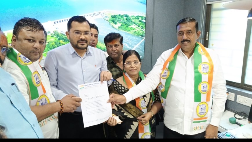 अतिवृष्टीग्रस्त शेतकऱ्यांना हेक्टरी ५० हजार मदत द्या – राष्ट्रवादी काँग्रेस पक्ष (शरदचंद्र पवार) ची जिल्हाधिकाऱ्यांकडे मागणी