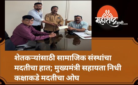 शेतकऱ्यांसाठी सामाजिक संस्थांचा मदतीचा हात; मुख्यमंत्री सहायता निधी कक्षाकडे मदतीचा ओघ