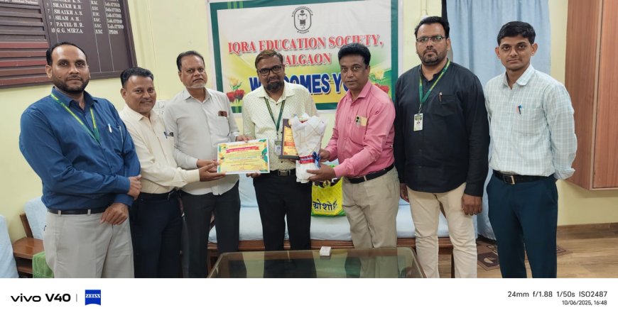 “विद्यार्थ्यांचे लाडके गुरु, समाजसेवेचे प्रेरणास्थान” — प्रा. डॉ. युसुफ पटेल यांना राष्ट्रीय स्तरावरील ‘आदर्श शिक्षक’ पुरस्काराने सन्मान