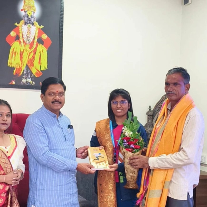शेतकऱ्याची मुलगी ठरली राष्ट्रीय नेमबाज – खासदार डॉ. कल्याण काळे यांनी दिला भक्कम आधार