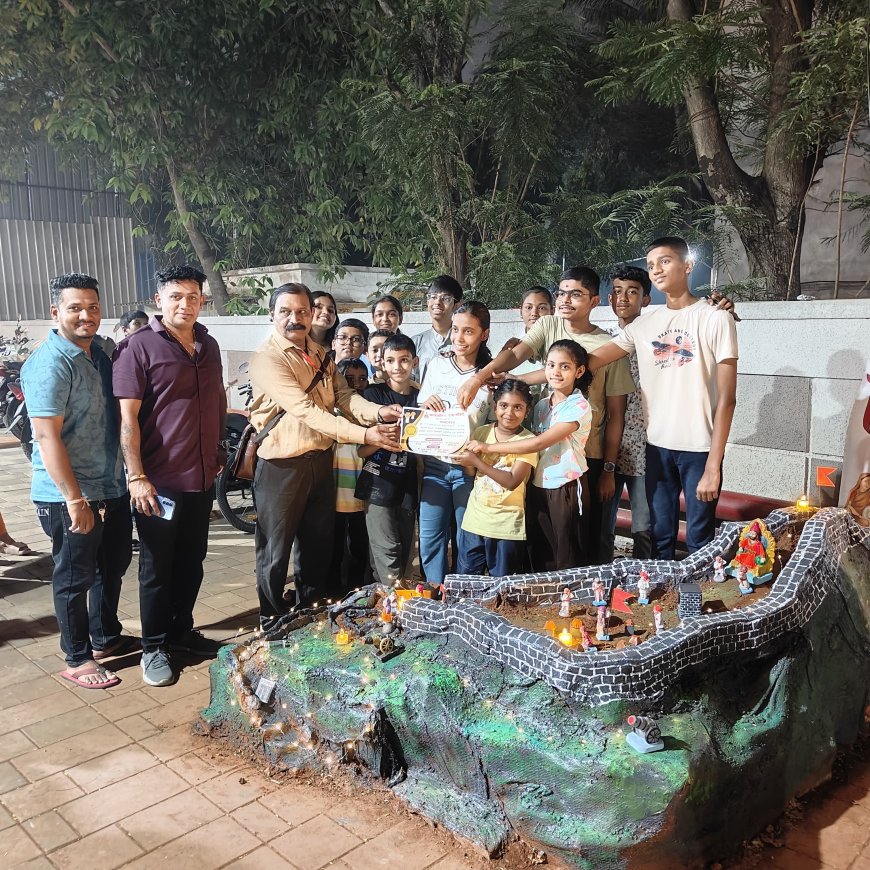 भांडूपगावात ऐतिहासिक अस्मितेचा जल्लोष; किल्ला स्पर्धेला लहान मुलांचा उत्स्फूर्त प्रतिसाद