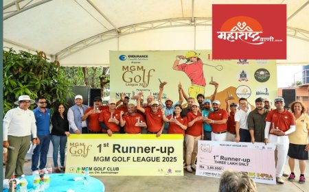 🏆 एमजीएम गोल्फ लीग सत्र 2 मध्ये ‘वनवर्ड गोल्फर्स बाय मनजीत प्राईड’चा दमदार विजय; ‘सत्यम स्विंगर्स’ उपविजेते, उत्कृष्ट खेळाडूंचा गौरव 🎖️