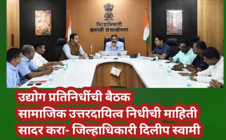 उद्योग प्रतिनिधींची बैठक! सामाजिक उत्तरदायित्व निधीची माहिती सादर करा- जिल्हाधिकारी दिलीप स्वामी