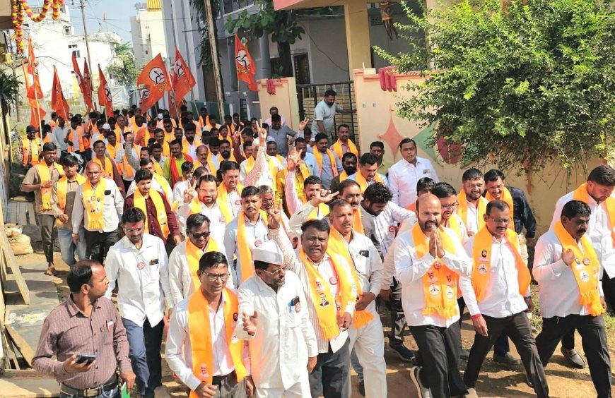 सिल्लोडमध्ये अब्दुल समीर अब्दुल सत्तार यांची पदयात्रा गाजली; जनतेचा प्रचंड उत्स्फूर्त प्रतिसाद!