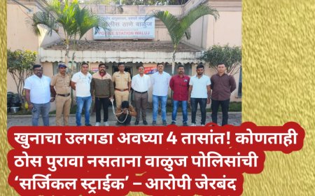 खुनाचा उलगडा अवघ्या 4 तासांत! कोणताही ठोस पुरावा नसताना वाळुज पोलिसांची ‘सर्जिकल स्ट्राईक’ – आरोपी जेरबंद