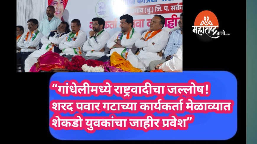 “गांधेलीमध्ये राष्ट्रवादीचा जल्लोष! शरद पवार गटाच्या कार्यकर्ता मेळाव्यात शेकडो युवकांचा जाहीर प्रवेश”