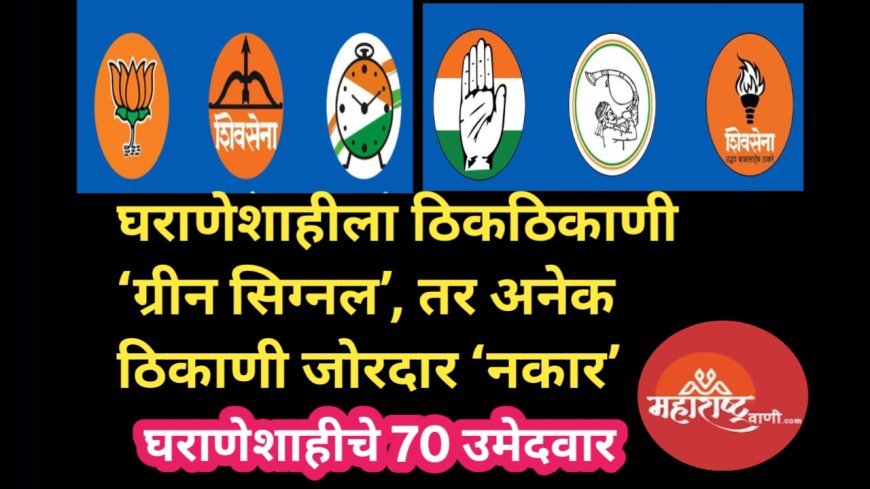 मतदारांचा स्पष्ट संदेश : घराणेशाहीला ठिकठिकाणी ‘ग्रीन सिग्नल’, तर अनेक ठिकाणी जोरदार ‘नकार’