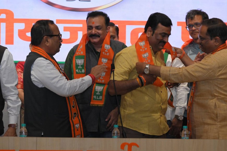 सुमित खांबेकर शिंदे गटात;तर शहराध्यक्ष गजन गौडा पाटील सहकाऱ्यांसह भाजपात! ठाकरे बंधू एकत्र येऊनही मनसे–ठाकरे सेनेला गळती, राजकीय वर्तुळात चर्चांचा भडका