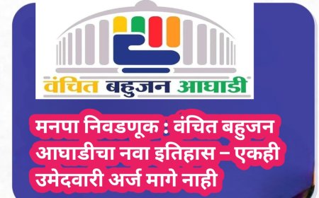 मनपा निवडणूक : वंचित बहुजन आघाडीचा नवा इतिहास – एकही उमेदवारी अर्ज मागे नाही