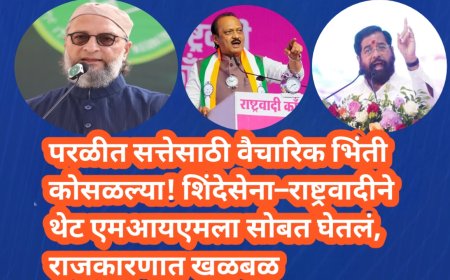 परळीत सत्तेसाठी वैचारिक भिंती कोसळल्या! शिंदेसेना–राष्ट्रवादीने थेट एमआयएमला सोबत घेतलं, राजकारणात खळबळ