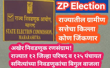 अखेर निवडणूक रणसंग्राम! राज्यात १२ जिल्हा परिषद व १२५ पंचायत समित्यांच्या निवडणुकांचा बिगुल वाजला