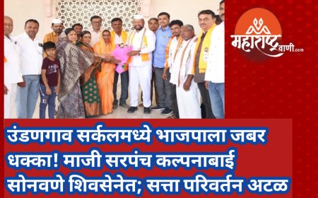 उंडणगाव सर्कलमध्ये भाजपाला जबर धक्का! माजी सरपंच कल्पनाबाई सोनवणे शिवसेनेत; सत्ता परिवर्तन अटळ