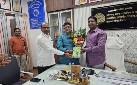 पदवीधर मतदार नोंदणीवर भर : आमदार संजय केनेकर यांची शिक्षण मंडळाला सदिच्छा भेट