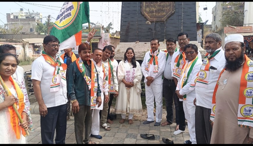 प्रभाग 1 मध्ये राष्ट्रवादी शरद पवार पक्षाचा जोरदार प्रचार प्रारंभ, तांगडे पाटील यांच्या हस्ते कार्यालय उद्घाटन