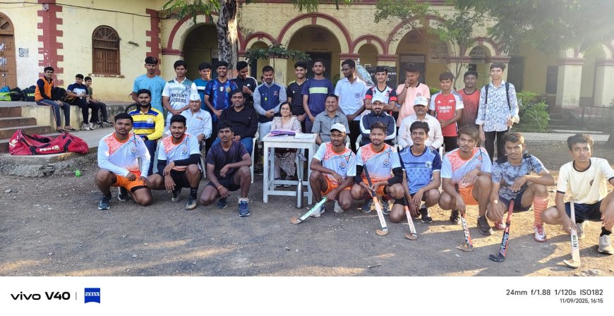 आंतरविद्यापीठ हॉकीत इकरा थीम महाविद्यालयाचा डंका – पाच खेळाडूंची थेट निवड!