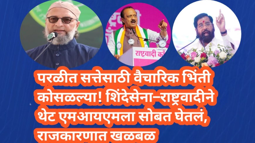 परळीत सत्तेसाठी वैचारिक भिंती कोसळल्या! शिंदेसेना–राष्ट्रवादीने थेट एमआयएमला सोबत घेतलं, राजकारणात खळबळ