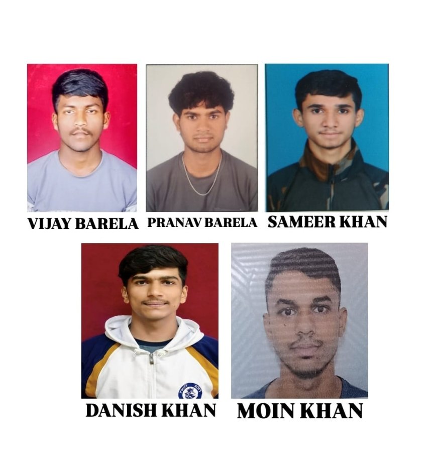 आंतर विद्यापीठ हॉकी स्पर्धेसाठी इकरा थीम महाविद्यालयातील पाच खेळाडूंची निवड