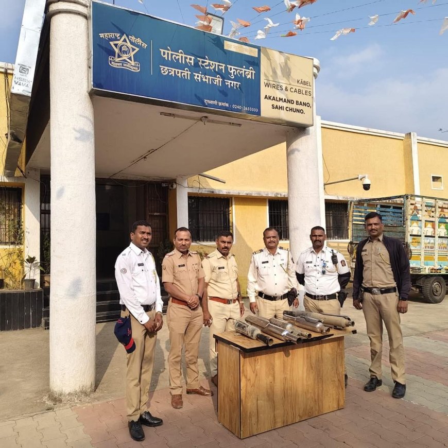 फरफट बुलेटचा ‘कर्कश’ आवाज ठरला महाग! फुलंब्रीत मॉडिफाईड सायलेंसरवर पोलिसांचा दणका