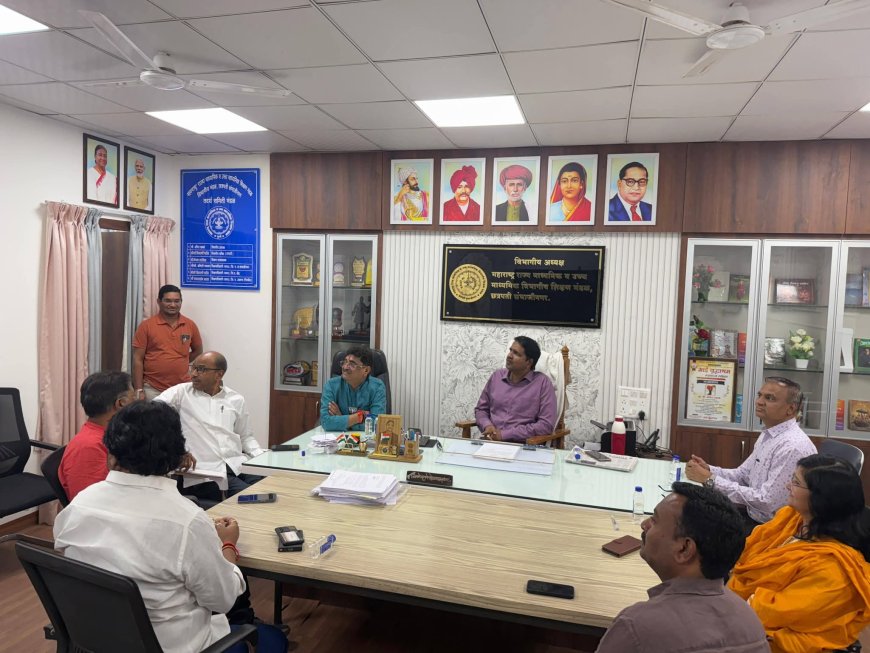 पदवीधर मतदार नोंदणीवर भर : आमदार संजय केनेकर यांची शिक्षण मंडळाला सदिच्छा भेट