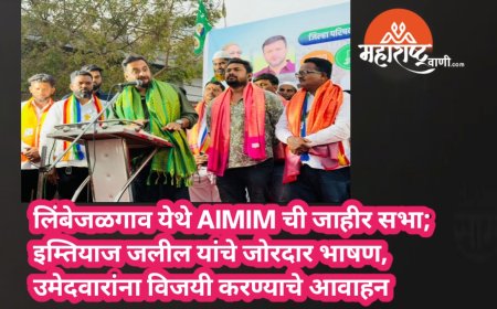 लिंबेजळगाव येथे AIMIM ची जाहीर सभा; इम्तियाज जलील यांचे जोरदार भाषण, उमेदवारांना विजयी करण्याचे आवाहन