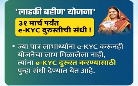 लाडकी बहीण योजनेत लाभ अडकलाय? e-KYC दुरुस्तीची शेवटची संधी 31 मार्चपर्यंत!