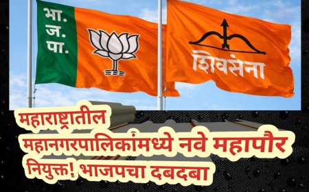 महाराष्ट्रातील महानगरपालिकांमध्ये नवे महापौर नियुक्त! भाजपचा दबदबा