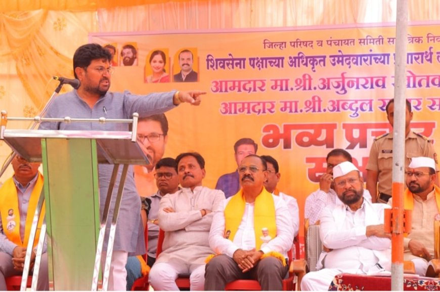 धानोऱ्यात शिवसेनेची प्रचार सभा गाजली; अर्जुन खोतकरांचा विरोधकांवर घणाघात