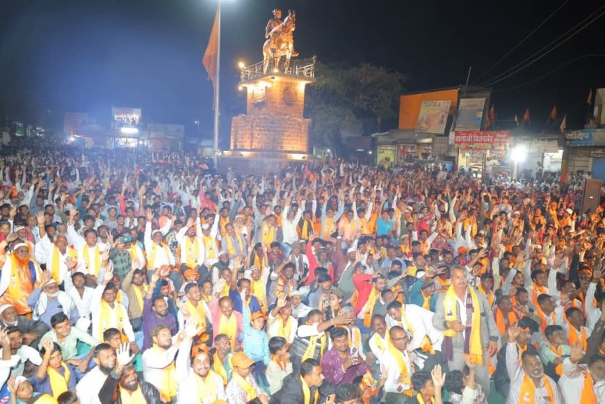 घाटनांद्रा येथे रेकॉर्डब्रेक प्रचार सभा! मतदारांच्या विश्वासाने भारावले आमदार अब्दुल सत्तार