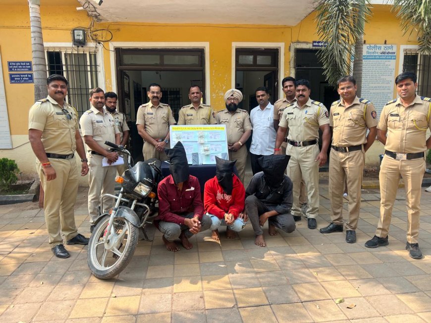 चाकू लावून मारहाण करत जबरी चोरी! बिडकीन पोलिसांनी 24 तासात तिघांना पकडलं, 91 हजारांचा मुद्देमाल जप्त