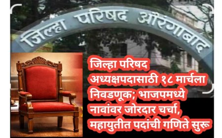जिल्हा परिषद अध्यक्षपदासाठी १८ मार्चला निवडणूक; भाजपमध्ये नावांवर जोरदार चर्चा, महायुतीत पदांची गणिते सुरू