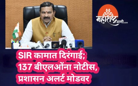 SIR कामात दिरंगाई; 137 बीएलओंना नोटीस, प्रशासन अलर्ट मोडवर